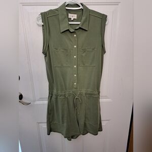 Lou & Grey Olive Green Jumpsuit